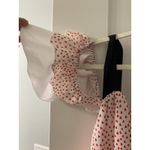 Eloquii  Women's Size‎ 16 White and Red Heart Dress With Pleated Bottom Unique! Photo 2