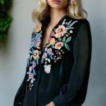 Johnny Was Francisca Seaside heavily embroidered silk dress NWT RARE Photo 11