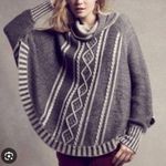 Yoon Delphine Wool Cashmere Blend Cable Knit Cowl Neck Gray Sweater S Photo 0