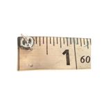 Swavorski Silver Tone Stud Earrings Clear Swarovski Crystal Pierced .25" Across NEW Photo 4