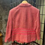 Deadstock Y2K CONTEXT Pink Hues Tweed 3/4 Sleeve Bow Accent Blazer: Size 12 Photo 6