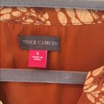 Vince Camuto  Rust Sleeveless Midi Dress with Leaf Design Photo 1