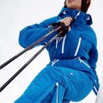 Free People New! Free People Movement All Prepped Ski Jacket in Sapphire Blue size S Photo 2