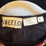 Vintage Sweelo Sequin Jacket Multicolor Diamond Pattern Party Top S Black Photo 2