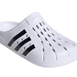 Adidas Adilette Women’s Clogs in White & Black, Size: 9 Photo 7