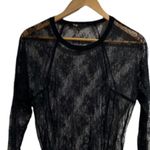 Maje  black shirt lace shirt small‎ layering undershirt Photo 2