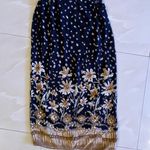 Vintage Paquette Byer California maxi skirt floral black Size M Brown Size M Photo 0