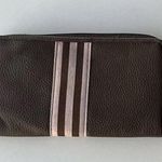 Disney Vintage Disneyland Brown Pink Tinker Bell Mickey Mouse Wallet Limited Edition Photo 4