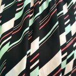 Elle  brand Multicolor Stripe Sleeveless with Pleats High Neck Blouse Photo 2