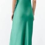 ZARA Satin Beaded Chain Strap Midi Dress Photo 2