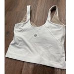 Lululemon  White Align Tank Top Athletic Cropped Activewear Casual Layering Photo 0