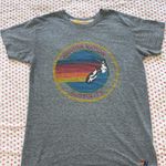 Aviator Nation  Gray T-Shirt with Rainbow Graphic Photo 0