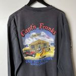 Vintage 90s Captn Franks T Shirt Black XL Extra Large Graphic Tee 100% Cotton Photo 5