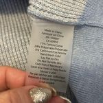 Kinross Cashmere Blue Waffle Knit Full Zip Cardigan Photo 6