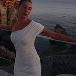 ZARA Sad maxi dress ruched stretch white wedding Elegant White One-Shoulder evening Photo 1