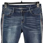 GRACE IN LA SZ 33 Easy Fit Straight Jeans Embroidered Stretch Mid-Rise Whiskered Photo 1