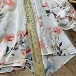 White House | Black Market WHBM Silk Floral Mimosa Chiffon bell sleeve blouse‎  8 Photo 10