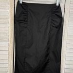 A Byer A. BYER Pinstripe Pencil Skirt with Soft Pleats Black-7 Photo 0