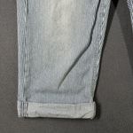 Levi's  Jeans Womens 4 Blue White Pinstripe Cropped Cuffed Stretch Denim Pants Photo 1