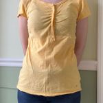 SO vintage Y2K yellow Henley top Photo 0