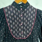 Vintage Cottage Dress Womens Small Prairie Modest Country Boho Trad Wife Costume Blue Photo 3