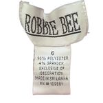 Robbie Bee Women's Size 6 Sleeveless Fit & A-Line Dress Red Black Colorblock Photo 5