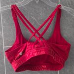 Lululemon NWOT  Energy Bra Manifesto 20YR Foil Dark Red Size 10 Limited Edition Photo 6
