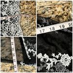 None Women's Kimono Embroidered Mesh Sheer Crochet Beach Boho Coastal Goth Hippie L Photo 5