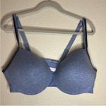 Cacique  blue heathered satin t-shirt bra 44DD Photo 6