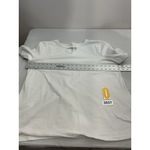 Womans. D & Co Essentials 1 X Short Sleeve Peekaboo T Shirt White Size 1X Photo 5