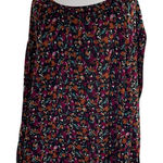 Ava & Viv 3X Black Floral Peasant Blouse Balloon Sleeve Boho Top Photo 0