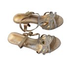 Dream Paris Dream Pairs‎ Gold Glitter Rhinestone Strappy Heels Evening Party Shoes Photo 4
