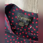 Classiques Entier Classiques Silk Red Polka For Button Back Blouse Size S Photo 2