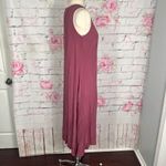 Soft Surroundings  mauve sleeveless crinkle textured ankle length maxi dress Photo 4