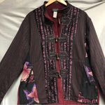 KOOS of course ! L Asian inspired reversible coat with 100% silk overlay Size L Photo 1