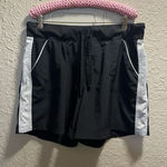 Tek Gear Black With White Stripe Shorts Woman’s Size XL FLAWED Photo 0