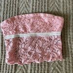 Light Pink Lace Tube Top Size XS Photo 0