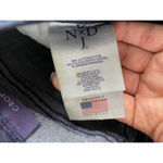 NYDJ ‎ Dark Blue Wash Lift Tuck Technology Crop Cuffed Denim Jeans Size 2 Photo 6