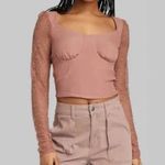 Wild Fable NWT  Brown Bustier Lace Blouse  Photo 0