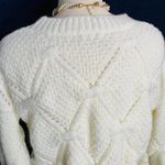 Bear Dance New Women Beige Long Sleeve Knit Sweater Size S Photo 3