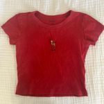 Brandy Melville Red Swiss Top Photo 0