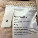 Reformation Brown Snakeskin Snake Animal Print Mini Straight Pencil Skirt Size 8 Photo 4