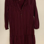 Ann Taylor Loft Burgandy Dress women's‎ size large Photo 0
