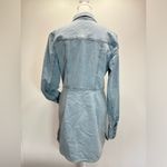 Free People Anthropologie Revolve Dynomite Denim Snap Front Mini Dress S-M Photo 7