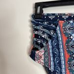 Cupshe Strappy Bikini Bottoms Boho paisley High Waist Size M Photo 3