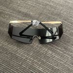 ALDO NWT  Gold and Black Visor Sunglasses Photo 1