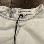 We Wore What  Cropped Denim Top Flare Sleeve Photo 2