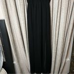 Forever 21  Black High Neck Spaghetti Strap Maxi Dress with Leg Slit Size Medium Photo 11