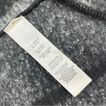 Chico's Chico’s Emma Striped Cardigan Wool Blend Cozy Black & Gray Draped Open-Front Photo 11