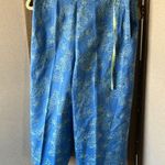 Talbots Vibrant Blue cropped slacks 10p Photo 0